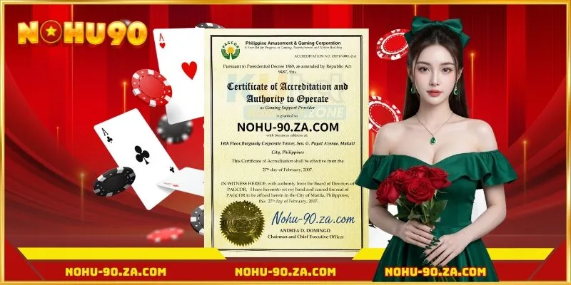 Giấy phép hoạt động nohu90 là gì